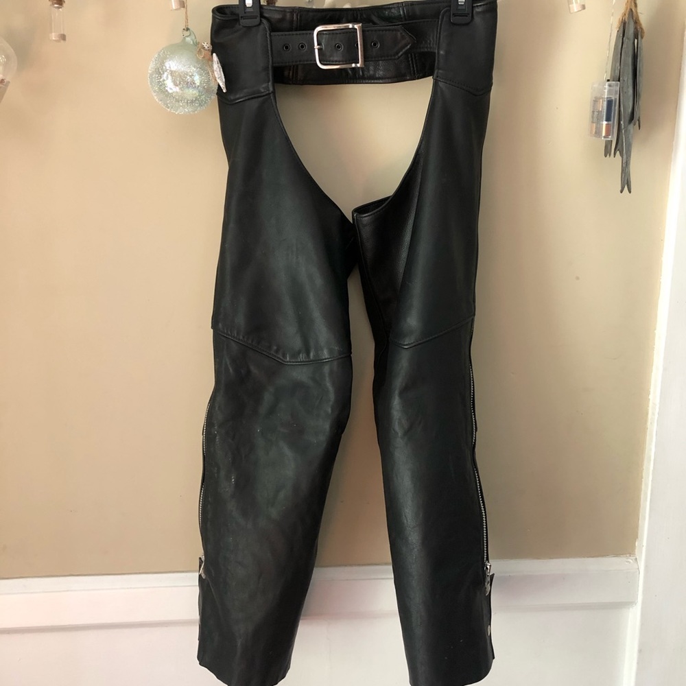 Brooks leather motorcycle chaps women’s xs
